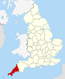 Cornwall-Map Map of Cornwall